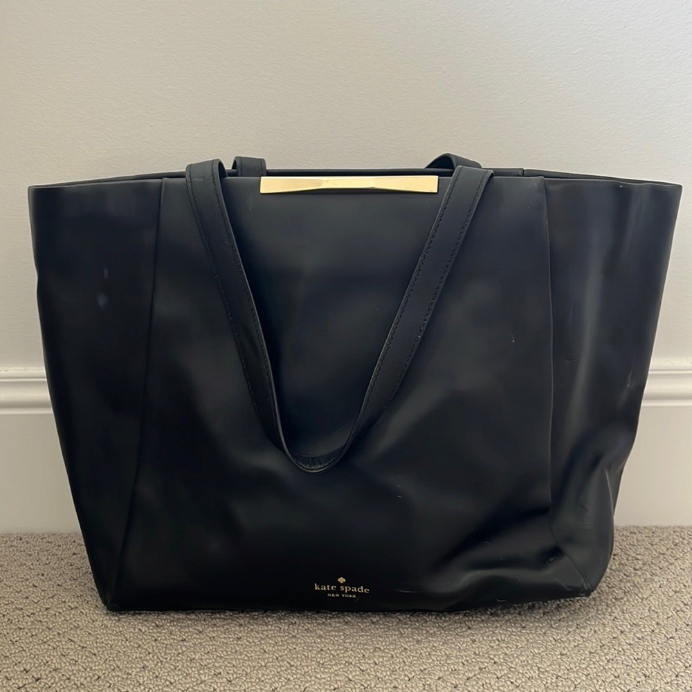 Kate Spade Black Leather Tote